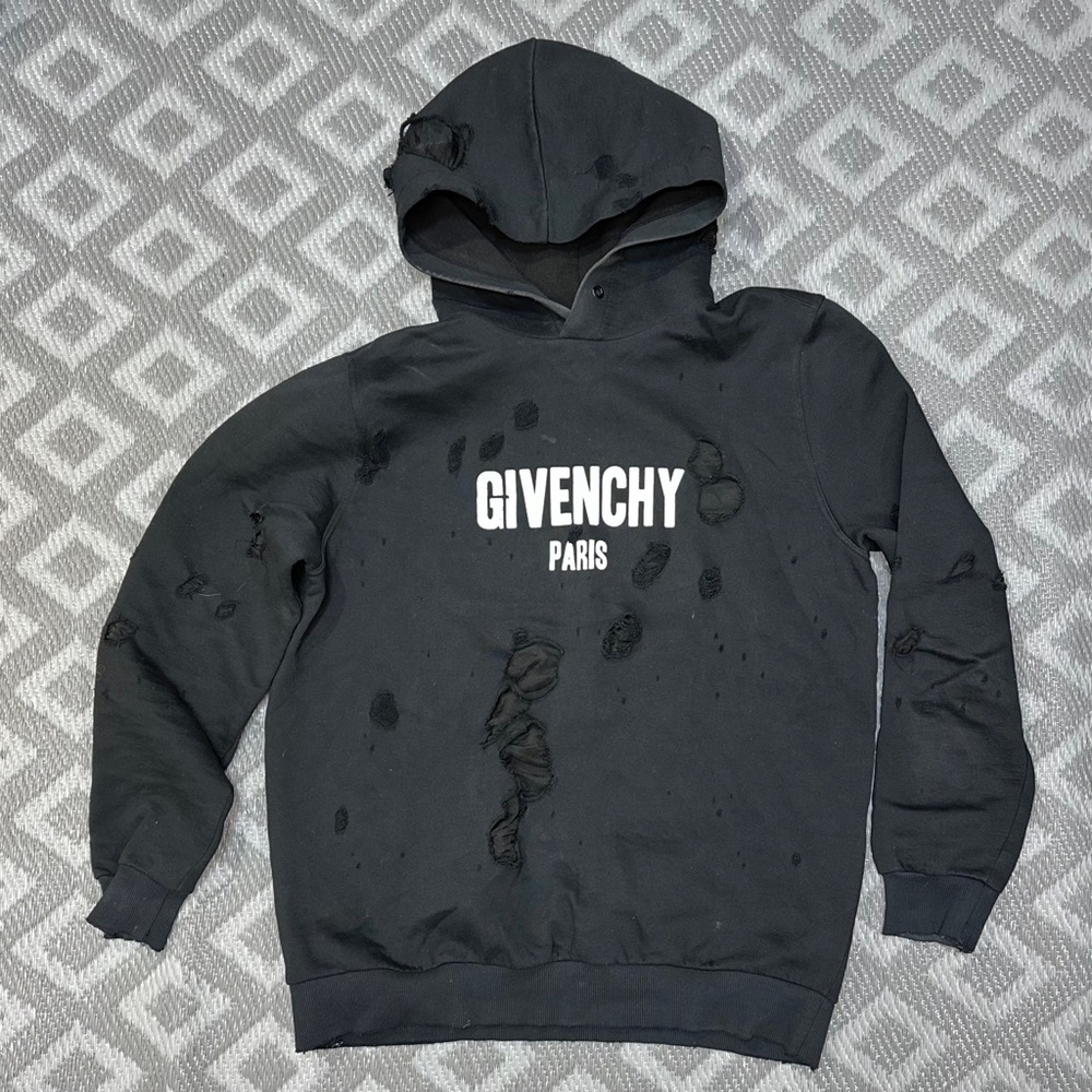 Givanchy Paris Destroyed Logo Print Sweatshirt [1298] - Picture 13 of 16